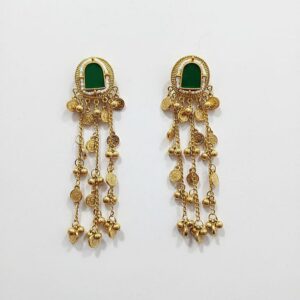 kashmiri style long hanging earrings for women trending desgin kashmiri earrings